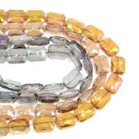 Perles de cristal rectangle, Placage, DIY & facettes, plus de couleurs à choisir, 19*18*11mm Vendu par brin