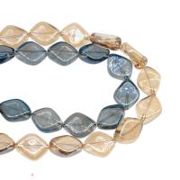 Raute Kristall Perlen, Rhombus, plattiert, DIY, mehrere Farben vorhanden, 20*16*9mm, 40PCs/Strang, verkauft von Strang