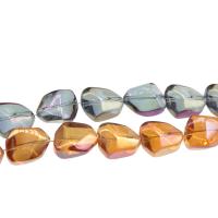Perlas de cristal de moda, chapado, Bricolaje, más colores para la opción, 15*12*9mm, 60PCs/Sarta, Vendido por Sarta