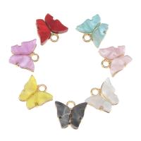 Zinc Alloy Jewelry Pendants, Butterfly, plated & DIY 12*13*3mm 