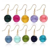 Resin Drop Earring, Zinc Alloy, with Resin, fashion jewelry & for woman 40mm 