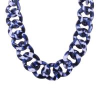 Acrylic Necklace, for woman, multi-colored .71 Inch 