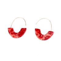 Zinc Alloy Drop Earring, with Acrylic, plated, for woman 90mm 