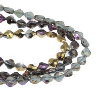 Perlas de cristal de moda, chapado, Bricolaje, más colores para la opción, 10*8*5mm, 80PCs/Sarta, Vendido por Sarta