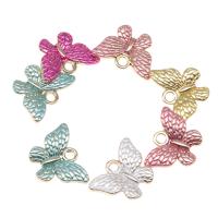 Zinc Alloy Jewelry Pendants, Butterfly, plated & DIY 13*18*3mm 