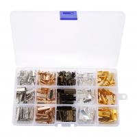 Grapas de Fundición, con Caja de plástico, Rectángular, chapado, Bricolaje, 172x100x22mm, 276PCs/Caja, Vendido por Caja