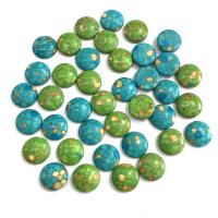 Synthetic Turquoise Cabochon, Round  
