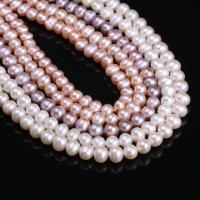 Round Cultured Freshwater Pearl Beads, polished, DIY 6-7mm 