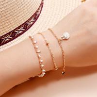Zinc Alloy Bracelet Set, bracelet, plated, three pieces & fashion jewelry & for woman 