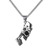 Titanium Steel Jewelry Necklace, plated, fashion jewelry & for man 44mm 
