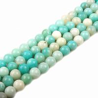 Amazonite Beads, ​Amazonite​, Round, polished, DIY red Approx 15.7 Inch 