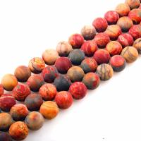 Picasso Jasper Beads, Round, polished, DIY & frosted Approx 15.7 Inch 