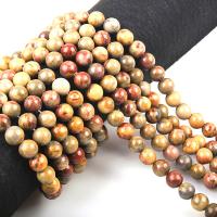 Regenbogen Jaspis Perle, rund, poliert, DIY & verschiedene Größen vorhanden, Länge:ca. 15.7 ZollInch, verkauft von Strang