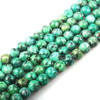 Perles en Turquoise naturelle, Turquoise de Sinkiang, Rond, poli, DIY, vert, 8mm Environ 15.7 pouce, Environ Vendu par brin
