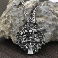 Men Necklace, Zinc Alloy, with PU Leather Cord, plated, with rhinestone Approx 22.83 Inch 