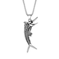 Men Sweater Chain Necklace, Titanium Steel, Crocodile, plated, Buddhist jewelry & for man 