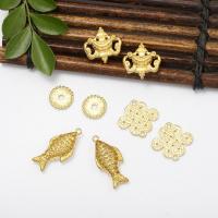 Composants de bijoux en laiton, Placage de couleur d'or, DIY & styles différents pour le choix, plus de couleurs à choisir, Vendu par PC