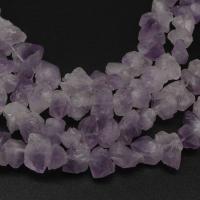 Natürliche Amethyst Perlen, Klumpen, poliert, DIY & verschiedene Größen vorhanden, violett, 12*7mm, verkauft von Strang