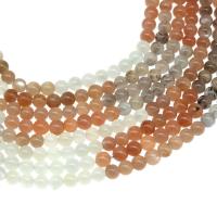 Natural Moonstone Beads, Round, polished, DIY multi-colored 