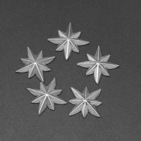 Stainless Steel Jewelry Cabochon, Eight Point Star, die-casting, DIY, silver color, 14*2mm 