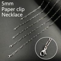 Fashion Stainless Steel Necklace Chain, plated, oval chain 5*450mm 