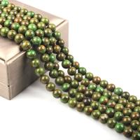 Phönix Jade Perle, rund, poliert, DIY & verschiedene Größen vorhanden, grün, Länge:ca. 15.7 ZollInch, verkauft von Strang