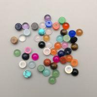 Кабошоны из драгоценных камней, Природный камень, Круглая, полированный, DIY, Много цветов для выбора, 4mm, продается PC