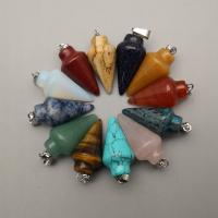 Gemstone ювелирные изделия Кулон, Природный камень, полированный, случайным образом отправлено & DIY продается PC