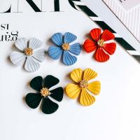 Zinc Alloy Flower Pendants, plated, DIY 