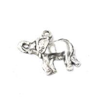 Zinc Alloy Animal Pendants, fashion jewelry & DIY, silver color 