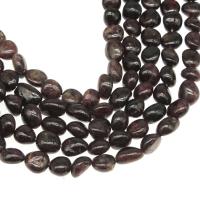 Natural Garnet Beads, polished, DIY, fuchsia 