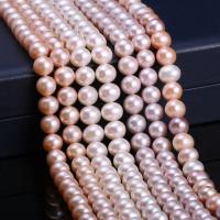 Round Cultured Freshwater Pearl Beads, polished, DIY 9-10mm 