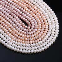 Round Cultured Freshwater Pearl Beads, polished, DIY 5-6mm 