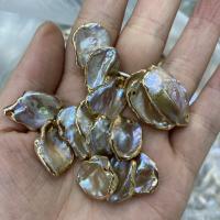 Freshwater Pearl Pendants, irregular, polished, DIY, multi-colored, 18-25mm 