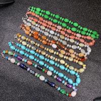Gemstone Necklaces, Flat Round, polished, DIY 