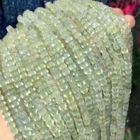 Prehnite Beads, Natural Prehnite,  Square, natural, DIY, light green, 4mm 