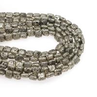 Multicolor Lava Perlen, Quadrat, plattiert, DIY, grau, 12*12mm, verkauft von Strang