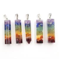 Mixed Gemstone Pendants, Natural Stone & Unisex Approx 19.7 Inch 