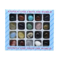天然石 鉱物標本, 卵形, 20個, ミックスカラー  売り手 ボックス