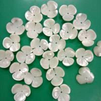 Natural White Shell Beads, Flower, polished, DIY, white, 12mm 