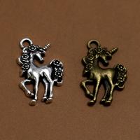 Zinc Alloy Animal Pendants, Unicorn, fashion jewelry & DIY 