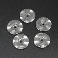 Stainless Steel Beads, Round, die-casting, DIY, silver color, 15*15*2mm 
