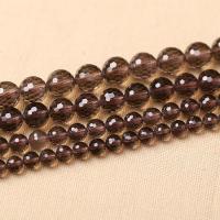 Natürliche Rauchquarz Perlen, rund, DIY & verschiedene Größen vorhanden, Bräune, verkauft von Strang