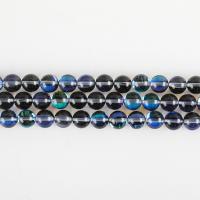Dyed Quartz Beads, Round, DIY cyan 