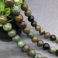 Perles de Pierre jade, Pierre peau de serpent, Rond, poli, normes différentes pour le choix Environ 15 pouce, Vendu par brin