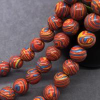 Natürliche Malachit Perlen, rund, poliert, DIY & verschiedene Größen vorhanden, verkauft von Strang