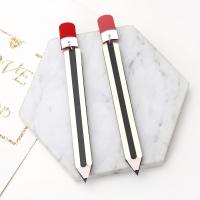 Resin Drop Earring, pencil, plated, fashion jewelry & for woman 