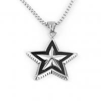 Zinc Alloy Sweater Chain Necklace, with stainless steel chain, Star, stoving varnish, Unisex & with rhinestone Approx 23.62 Inch 
