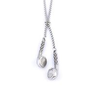 Zinc Alloy Sweater Chain Necklace, with stainless steel chain, plated, Unisex Approx 27.55 Inch 