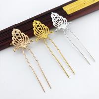 Hair Stick Findings, Brass, plated, DIY 90mm 